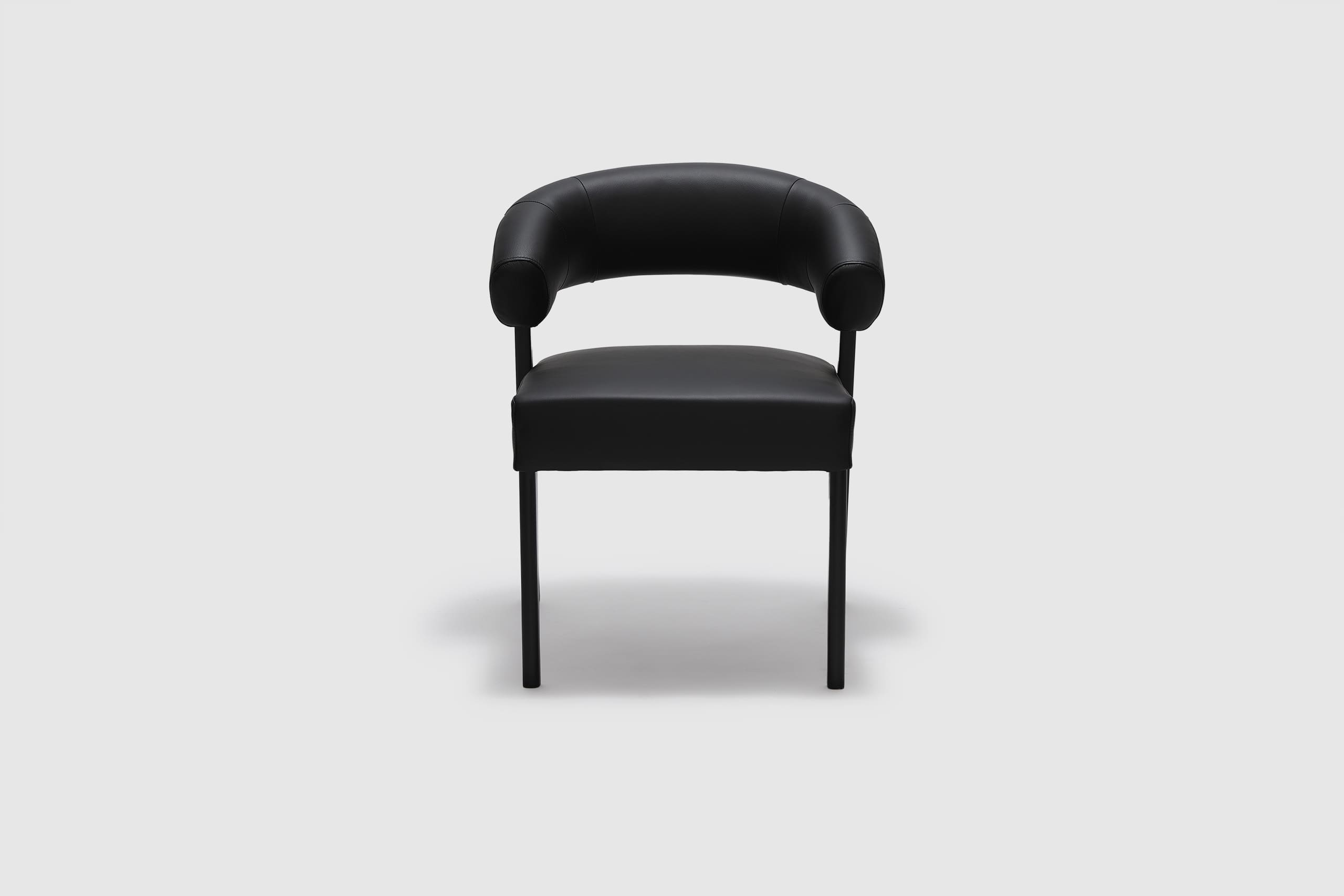 Juliette Dining Chair - Black Leather