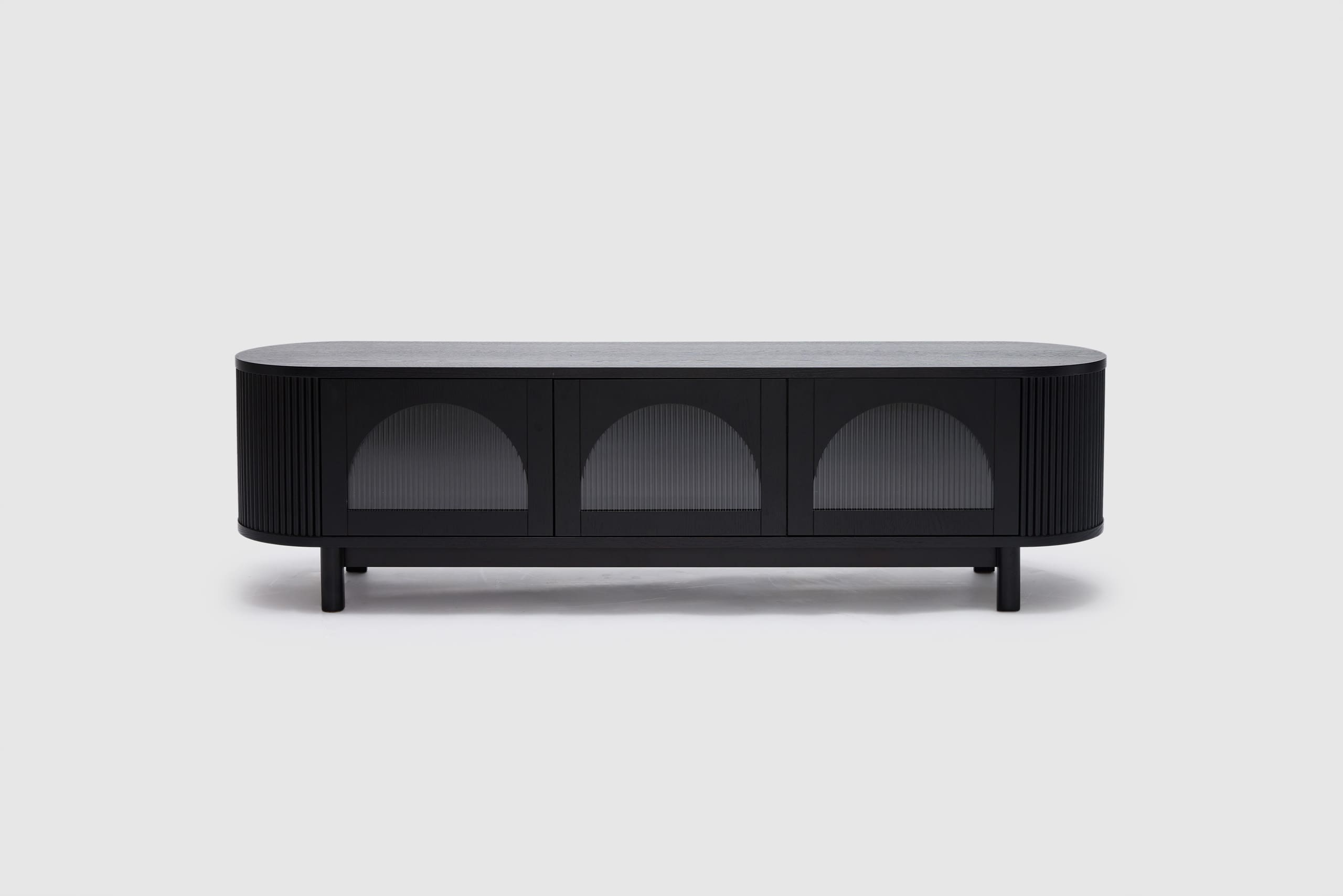 Gloria 3 Door Entertainment Unit - Black