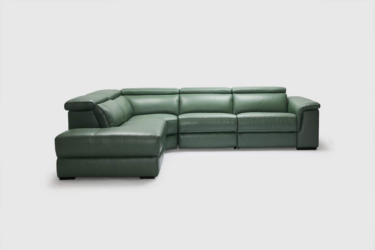 Tanner 2.5 Seater + Corner Terminal | Leather | Electric Recliner & Electric Headrest
