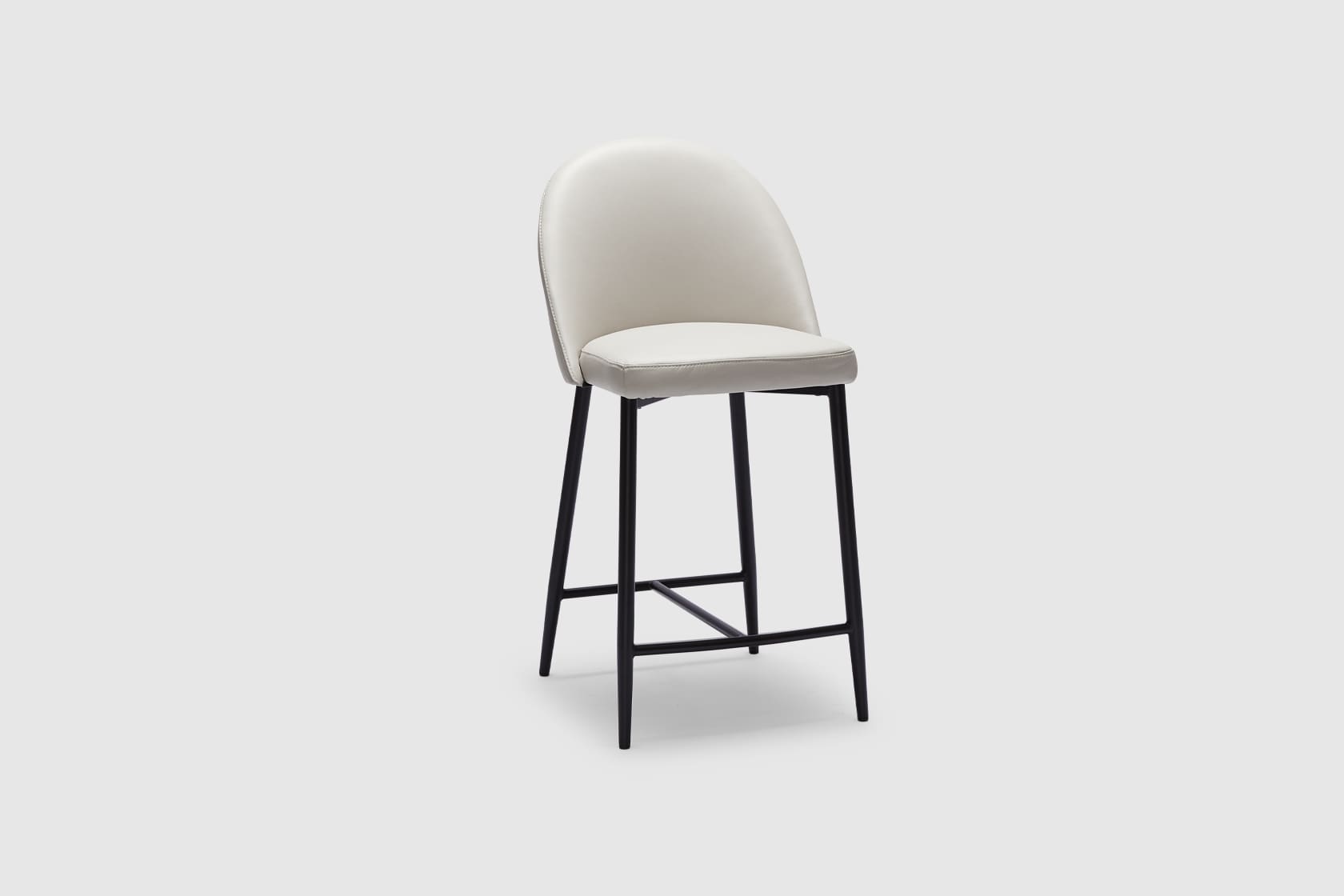 Odessa Bar Stool - Frost Leather