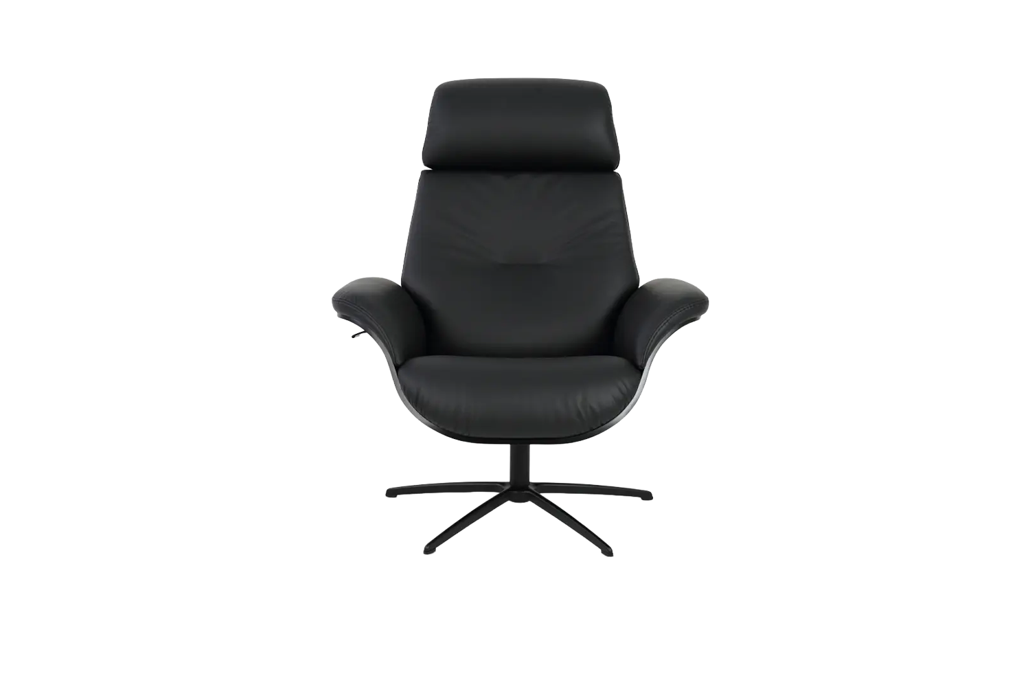 Falcon Fjords Recliner Chair & Ottoman - Black