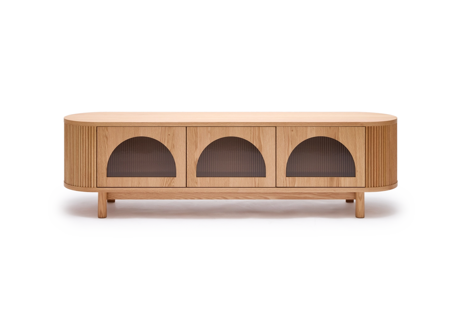 Gloria 3 Door Entertainment Unit - Natural