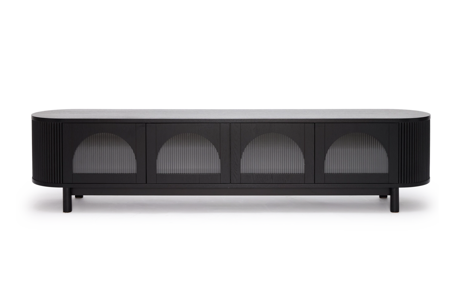 Gloria 4 Door Entertainment Unit - Black