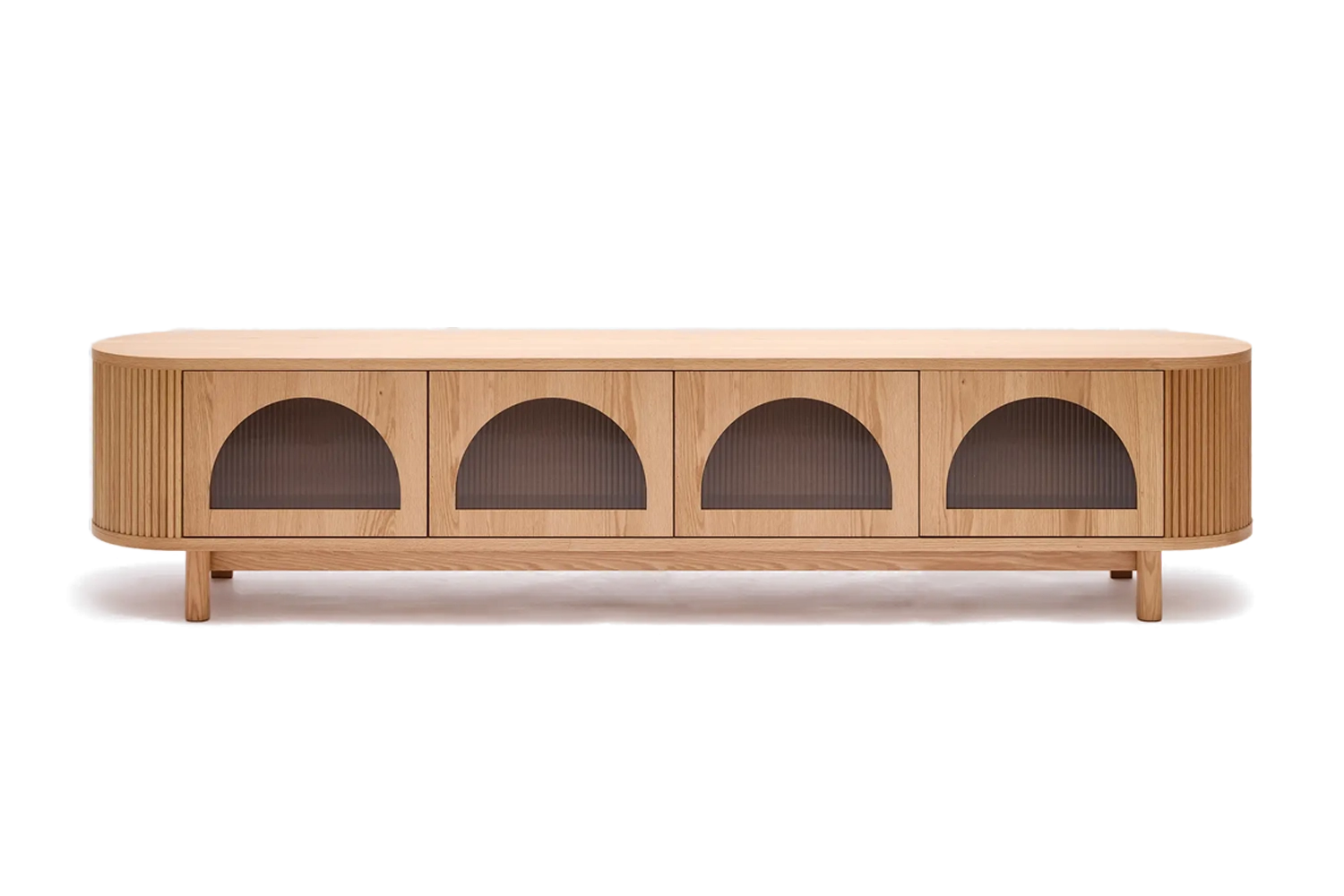 Gloria 4 Door Entertainment Unit - Natural