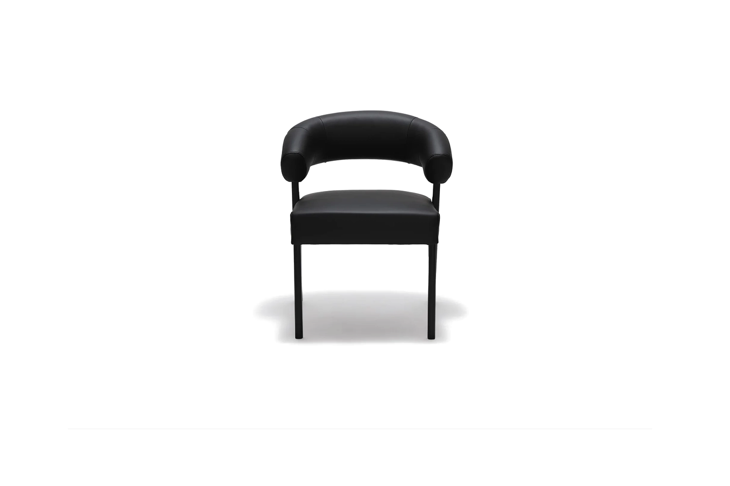 Juliette Dining Chair - Black Leather