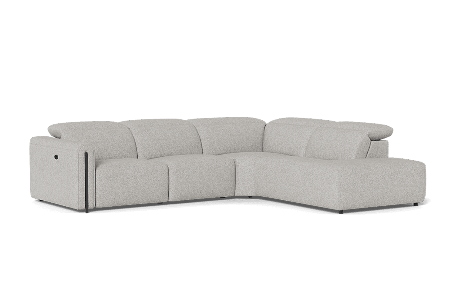 Midas 2.5 Seater Plus Right Corner Terminal Electric Recliner With Adjustable Headrests - Fabric