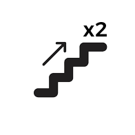 Delivery includes 2 flights of stairs