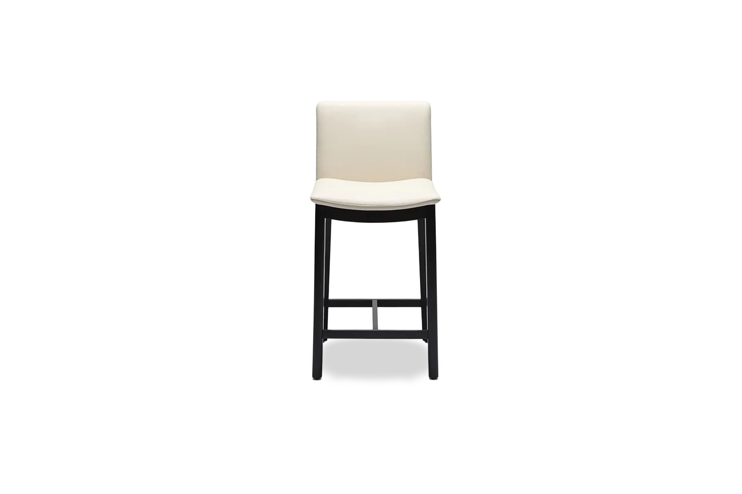 Tevez Bar Stool - Frost/Black Timber