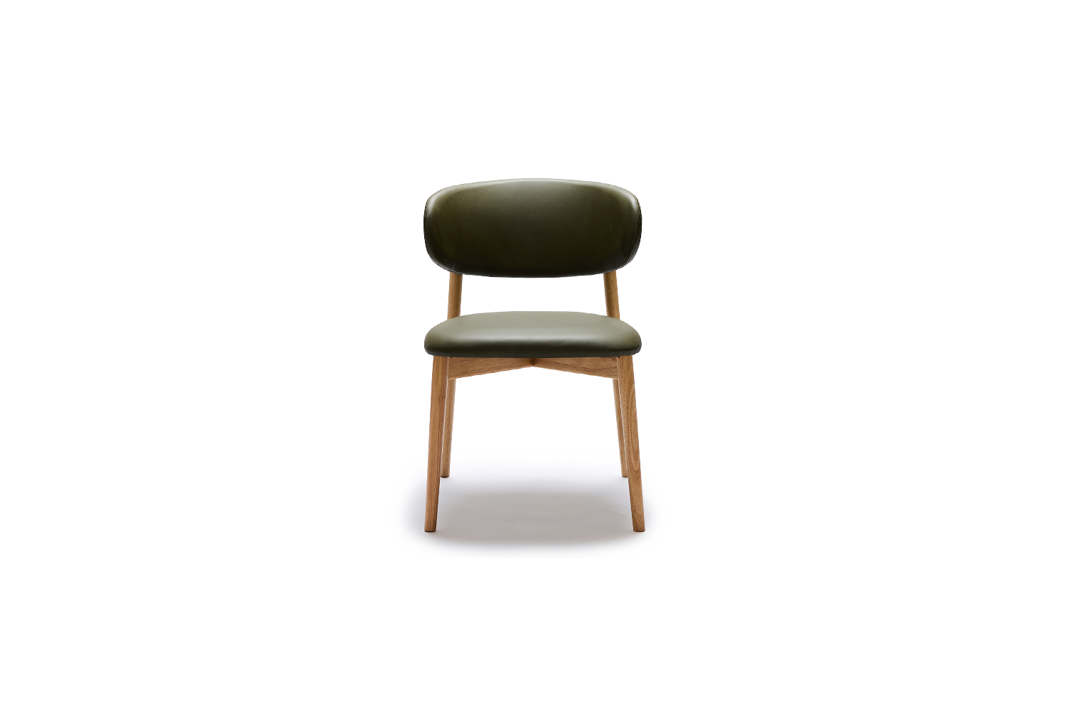 Celeste Dining Chair - Green Leather