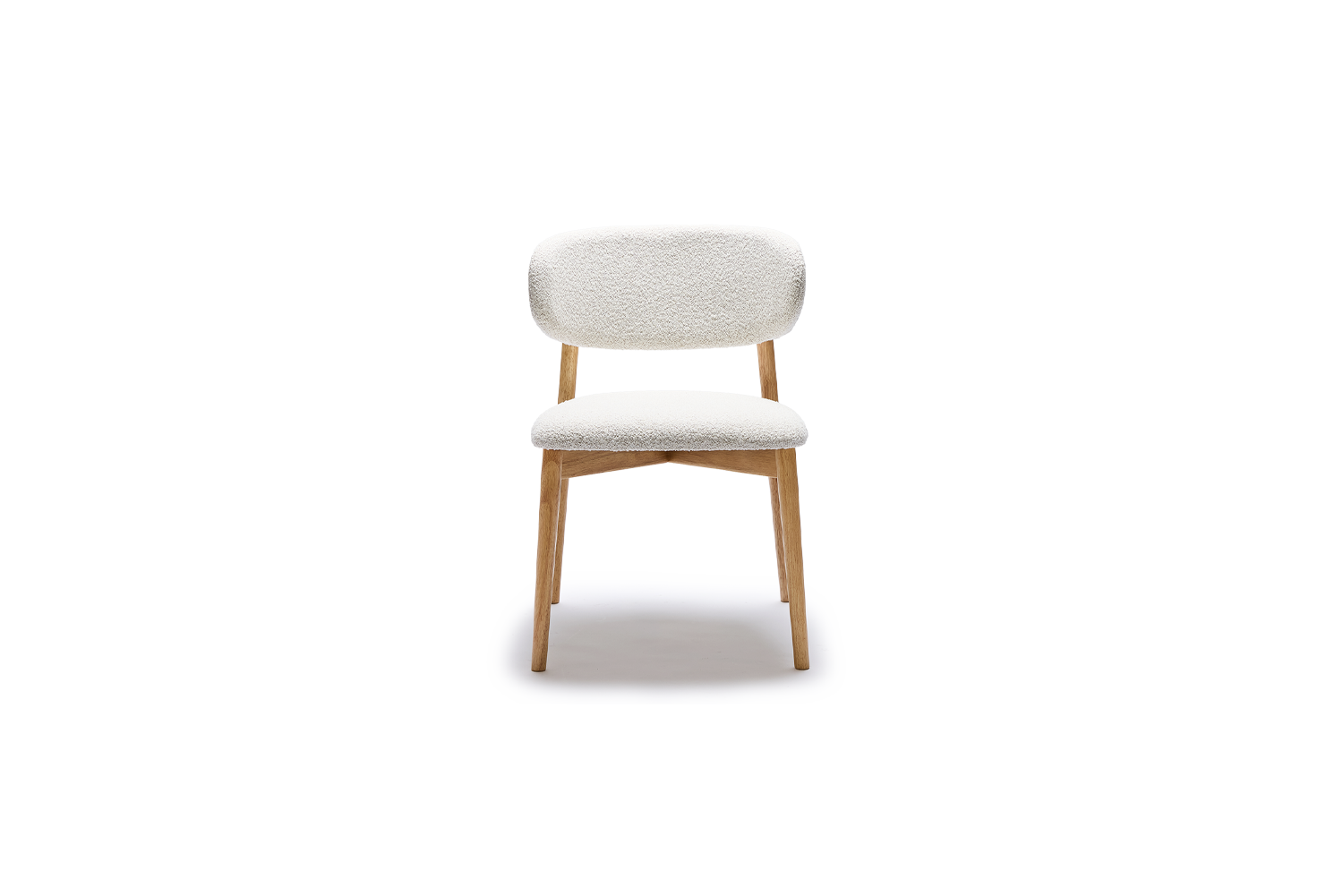 Celeste Dining Chair - Fabric/Natural Leg