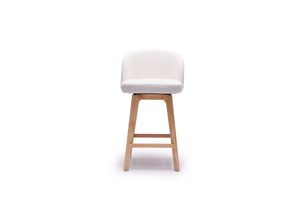 Alta Swivel Bar Stool - Natural Timber Leg