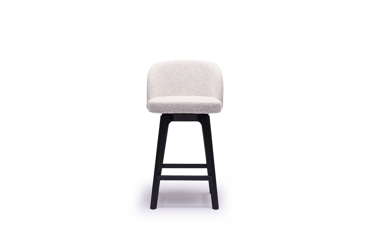 Alta Swivel Bar Stool - Black Timber Leg