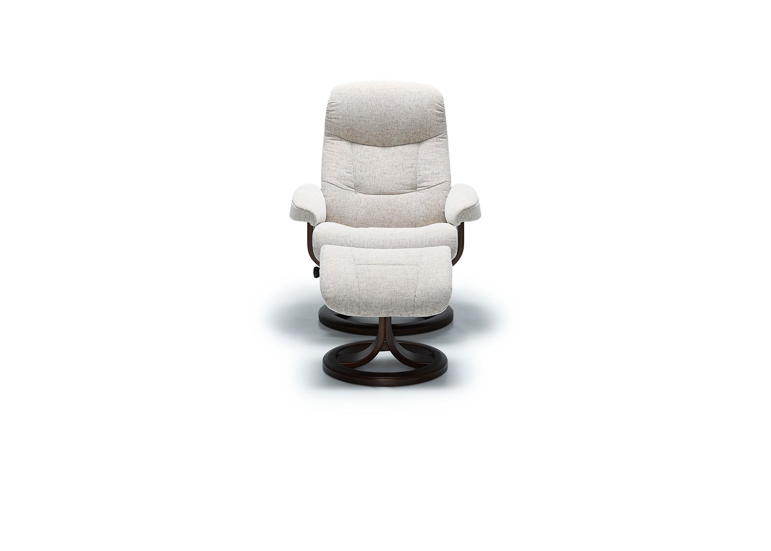 Muldal Fjords Recliner Chair + Footstool - Fabric