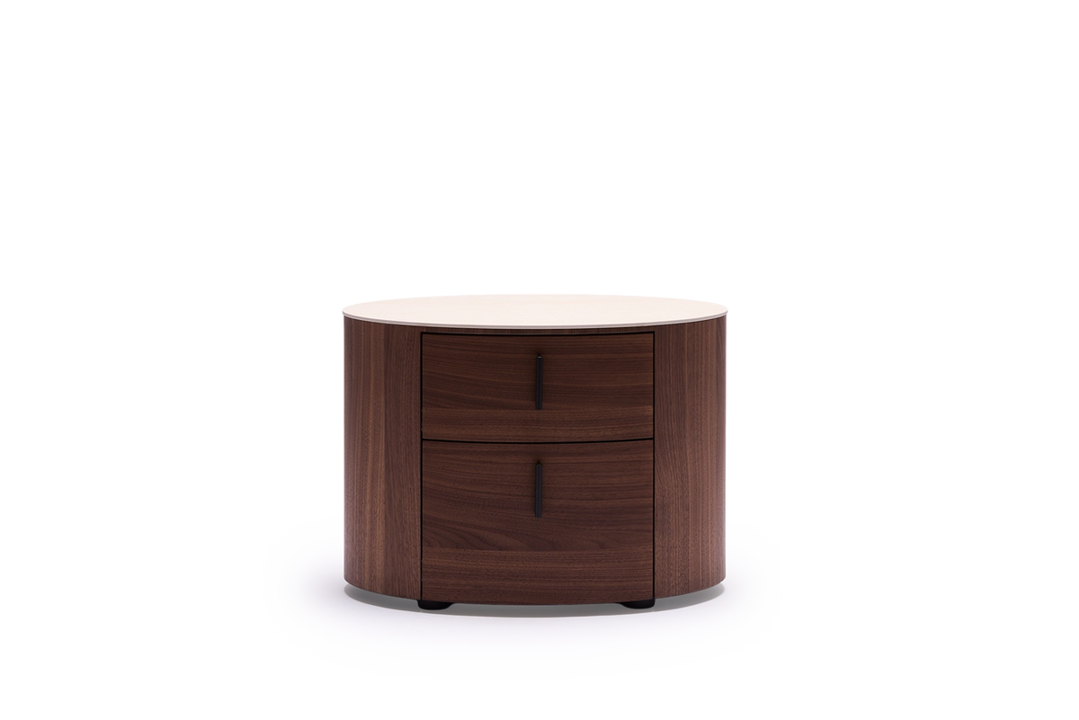 Naxos Bedside Table - Travertine