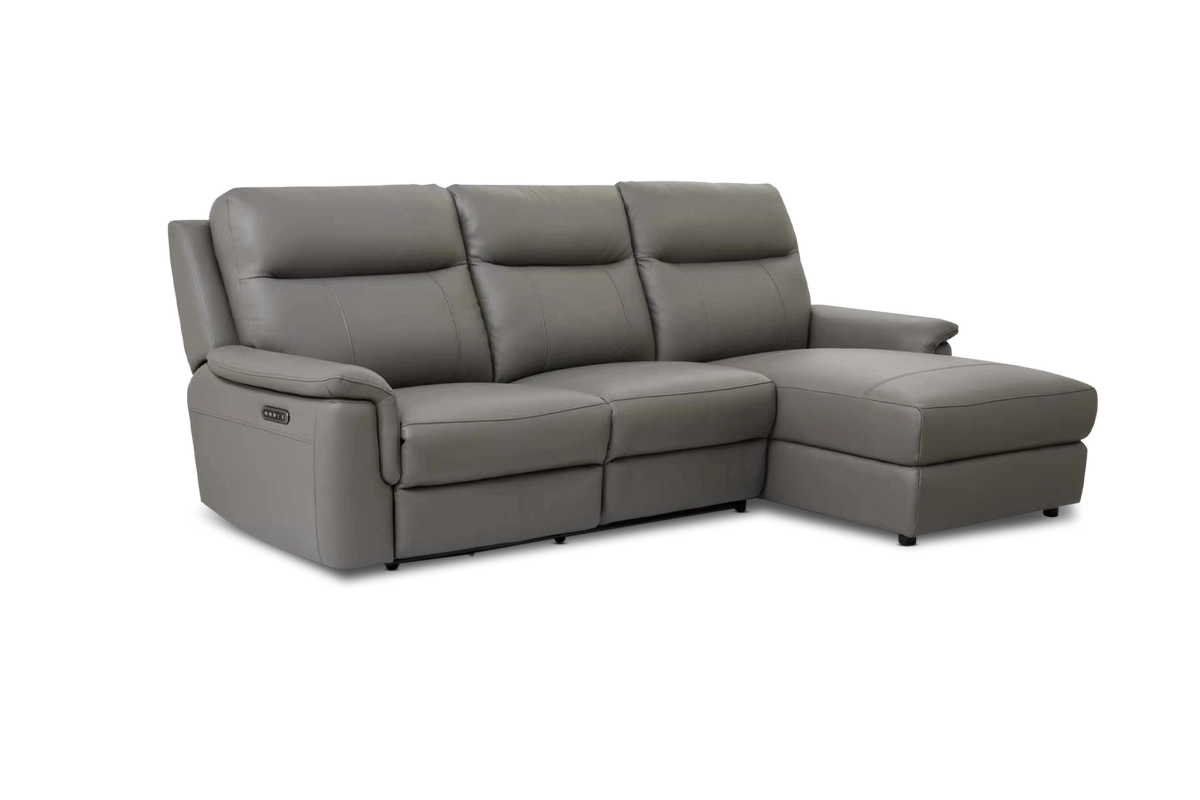 Cody 2.5 + Chaise | Leather | Electric Recliner & Headrest With Powered Lumbar