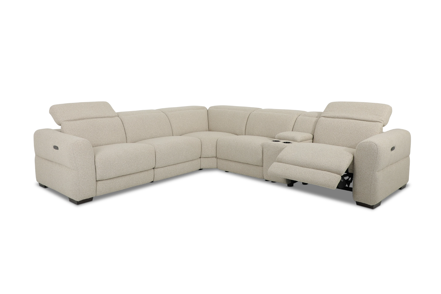 Divano 6 Seat Corner | Fabric | Dual Electric Recliners & Electric Headrests
