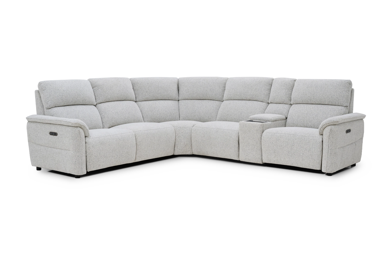 Elezay 6 Seat Modular + Console - Fabric
