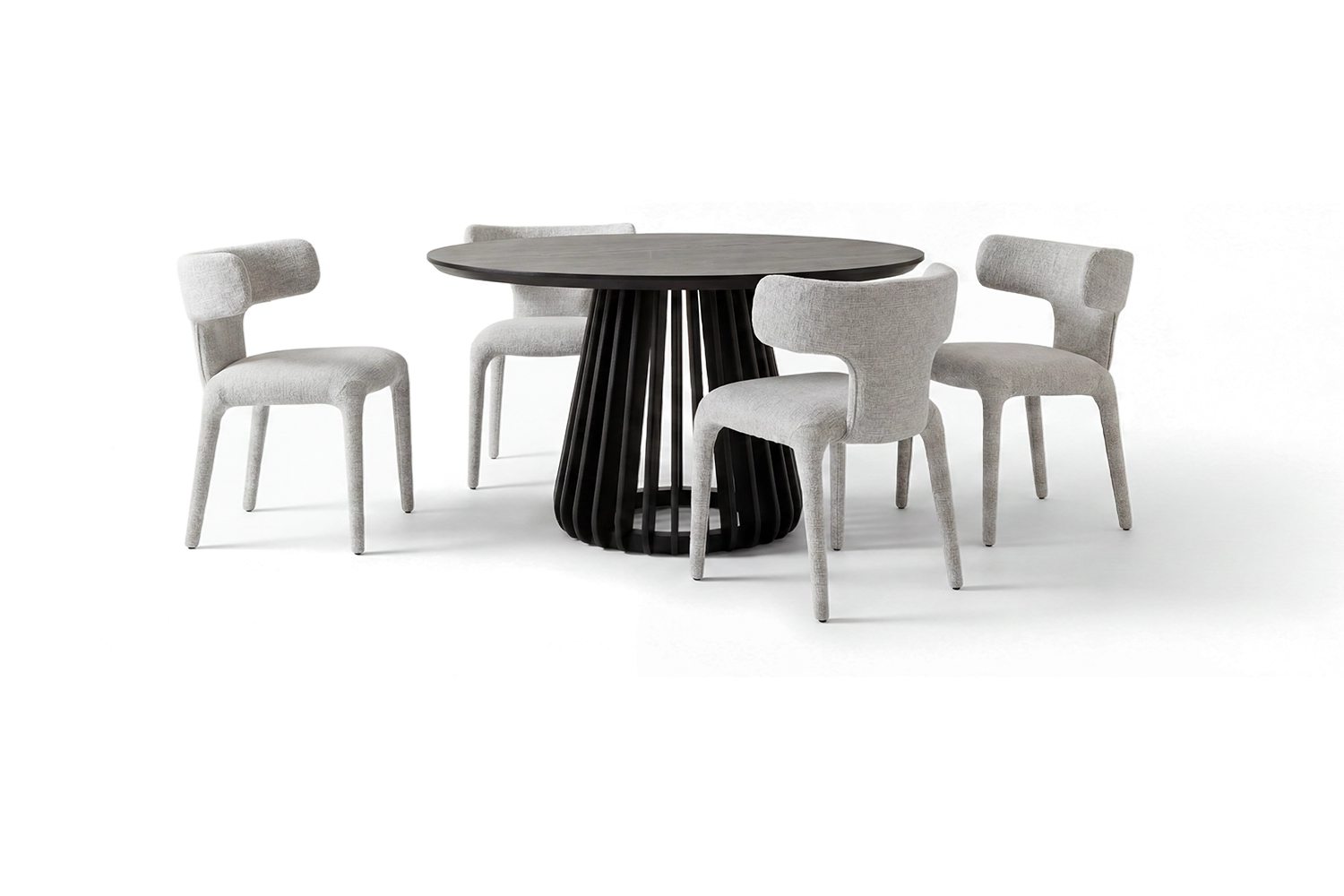 Vinicus Table + Noire Chair Package