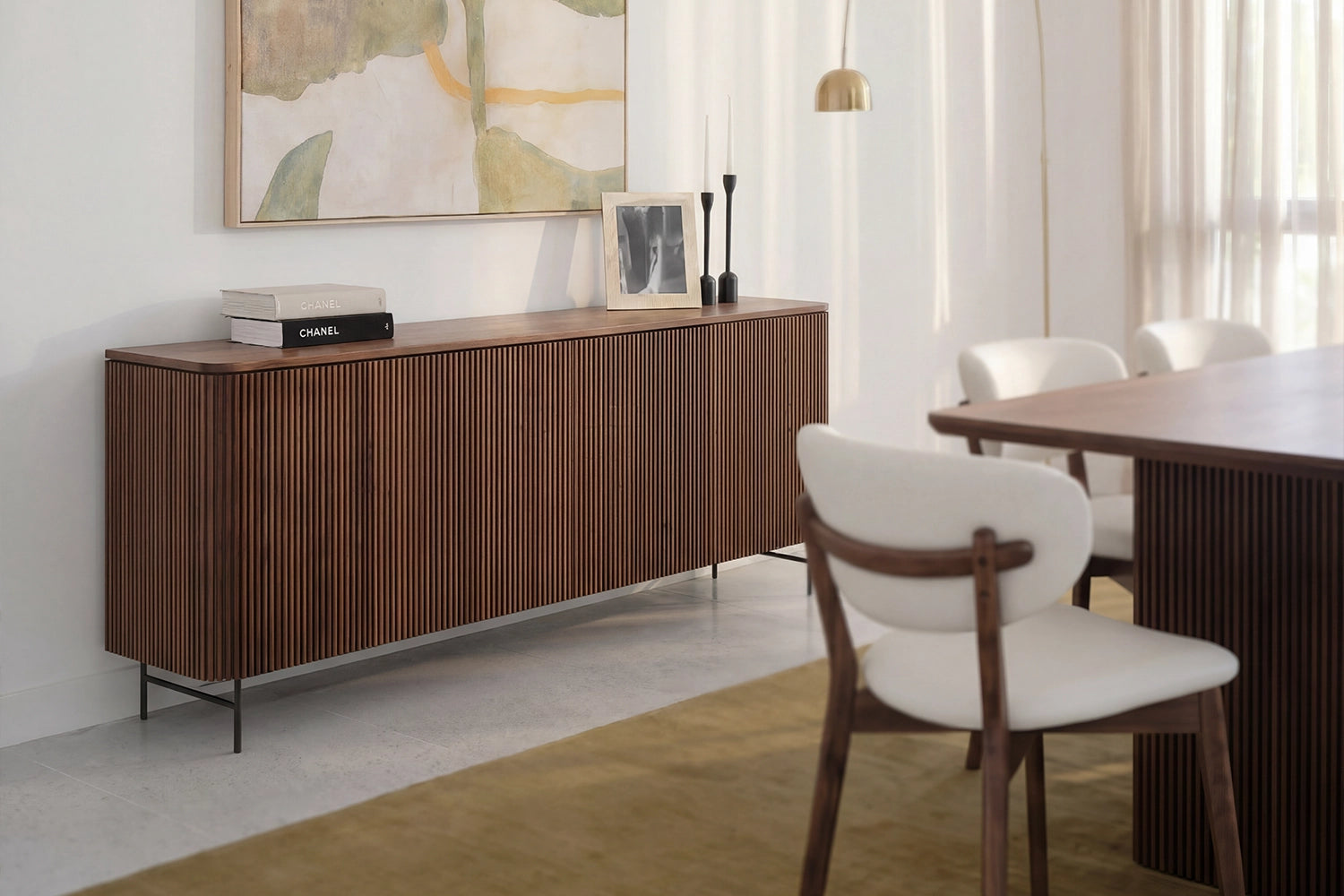 Soren 4 Door Buffet American Walnut