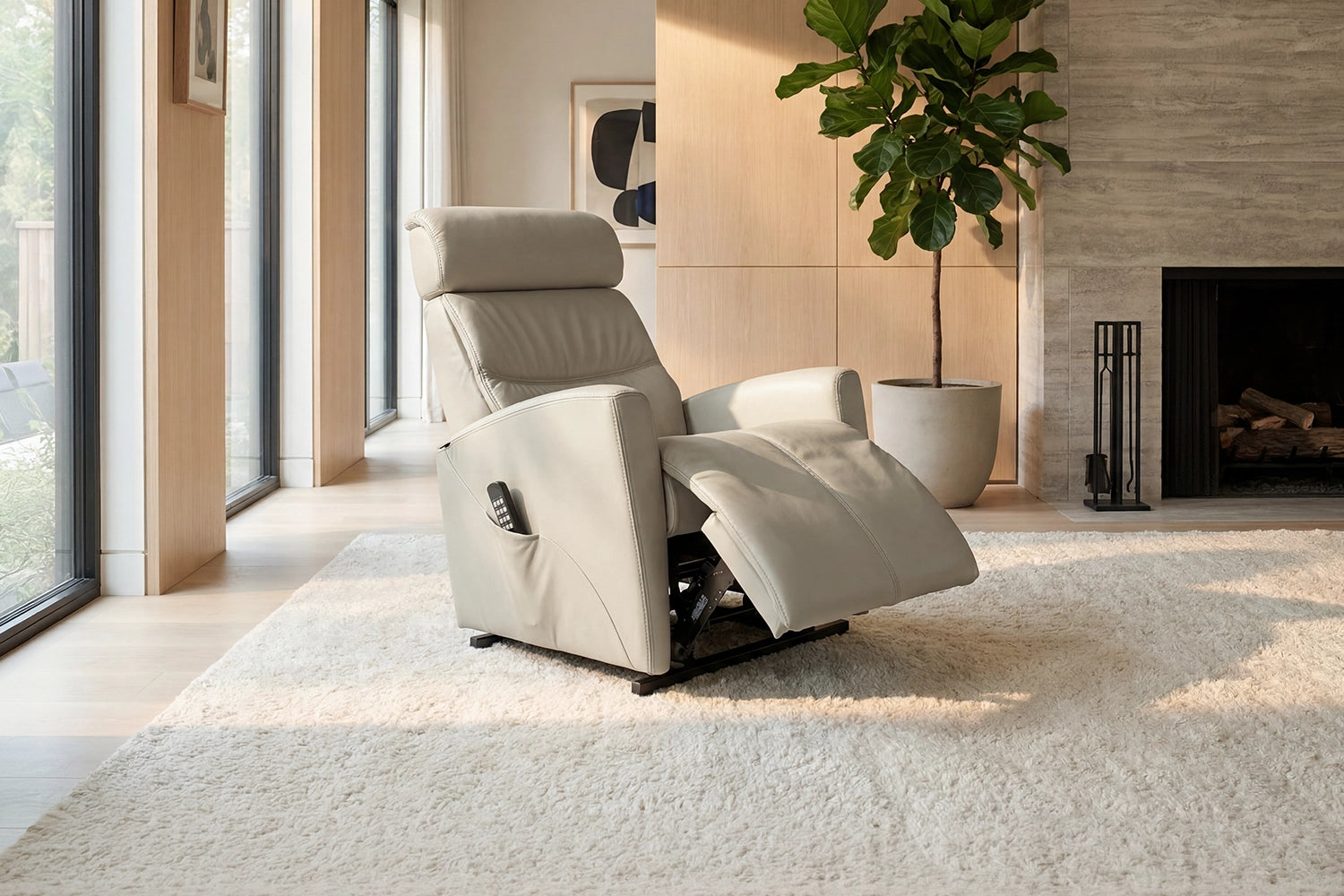 Milan Fjords Lift Chair - Dove