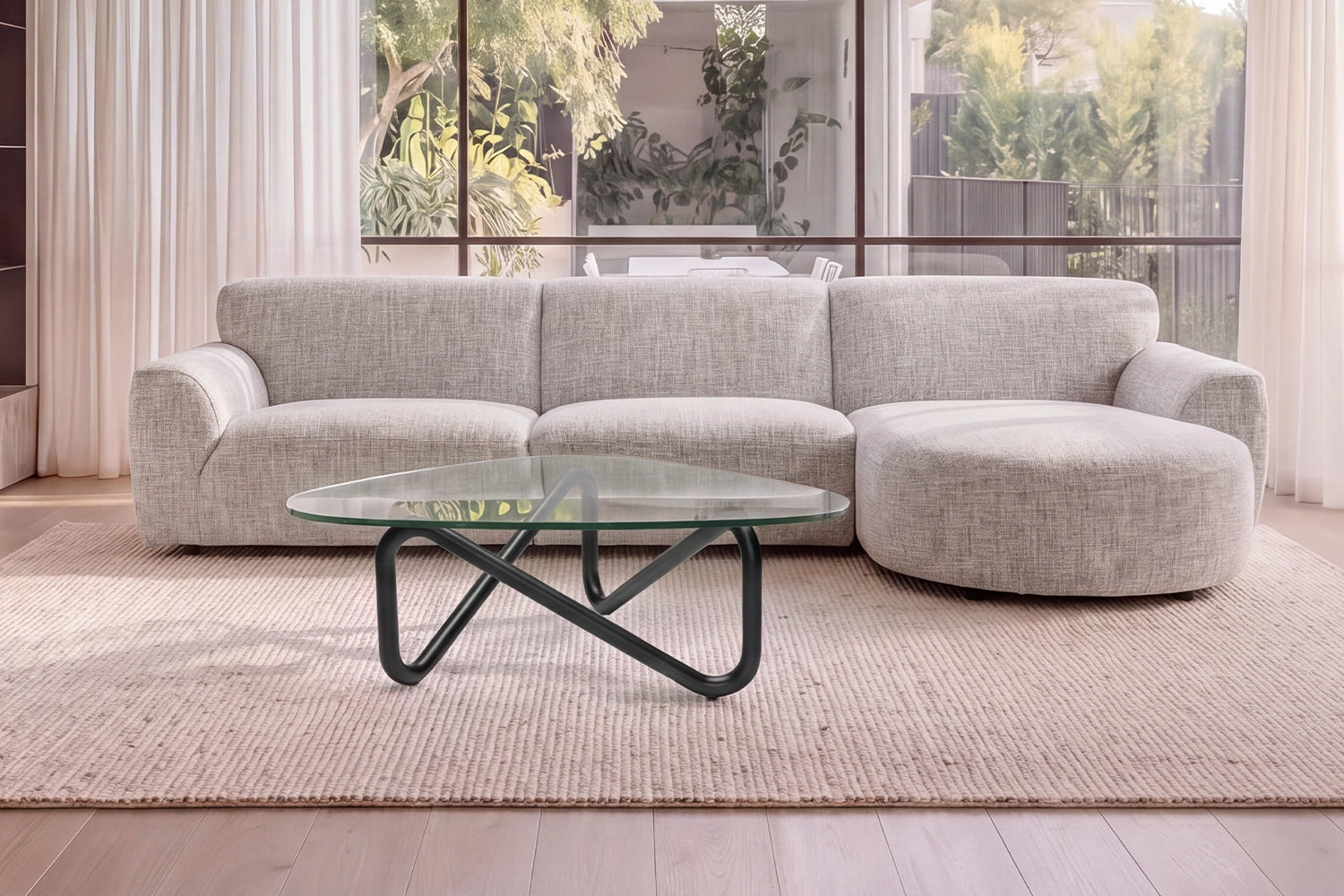 Twist Coffee Table - Matt Black