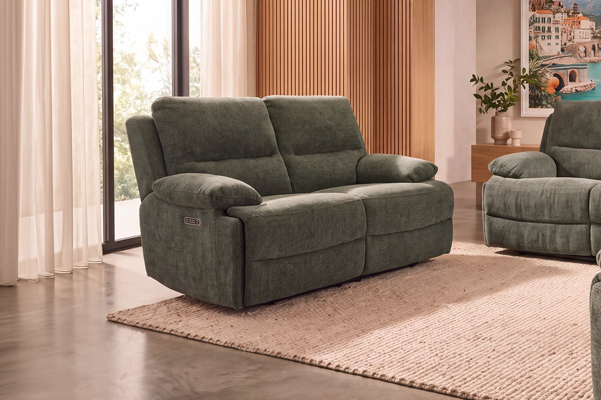 Avora 2 Seater | Fabric | Dual Electric Recliners