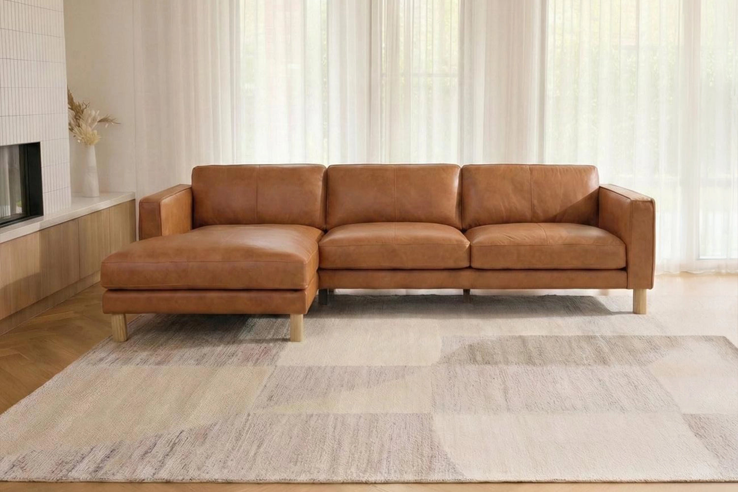 Vintessa Chaise Lounge - Leather