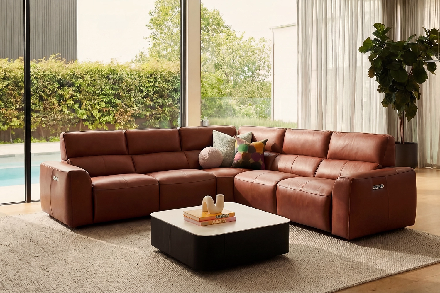 Santoro 6 Seat Modular - Leather