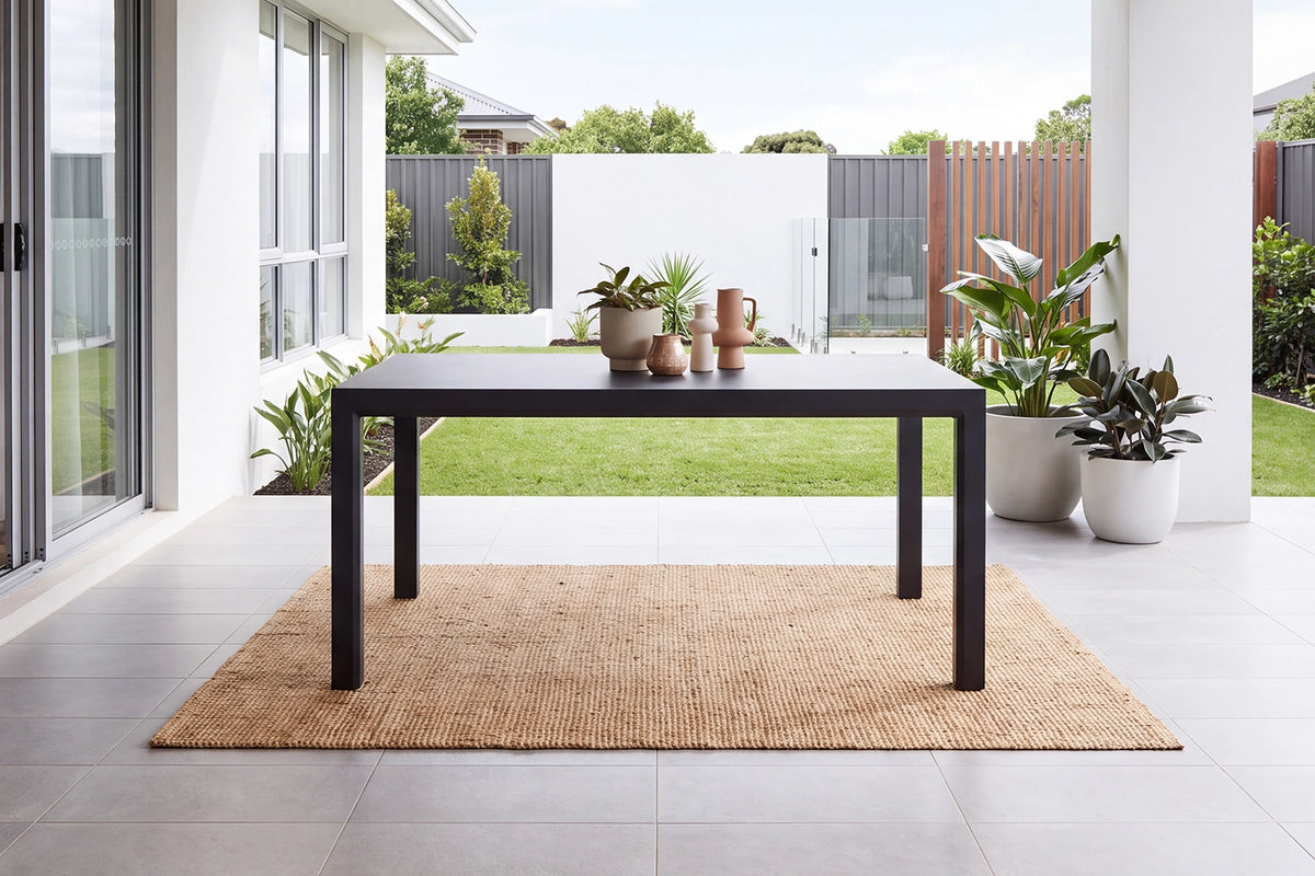 Cove Outdoor Extension Dining Table - Charcoal