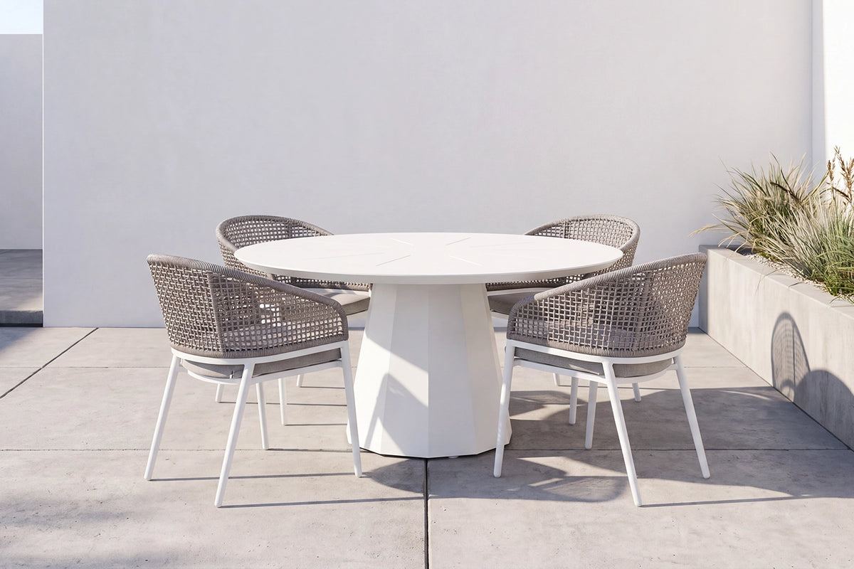 Noco Outdoor Dining Table - White