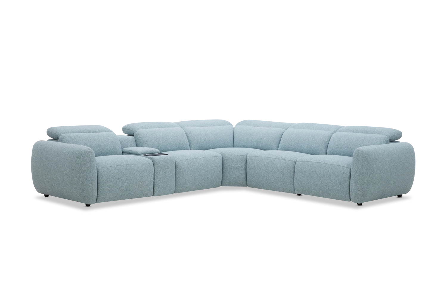 Sorelle 5 Seat Corner | Fabric | Dual Electric Recliners + Headrests