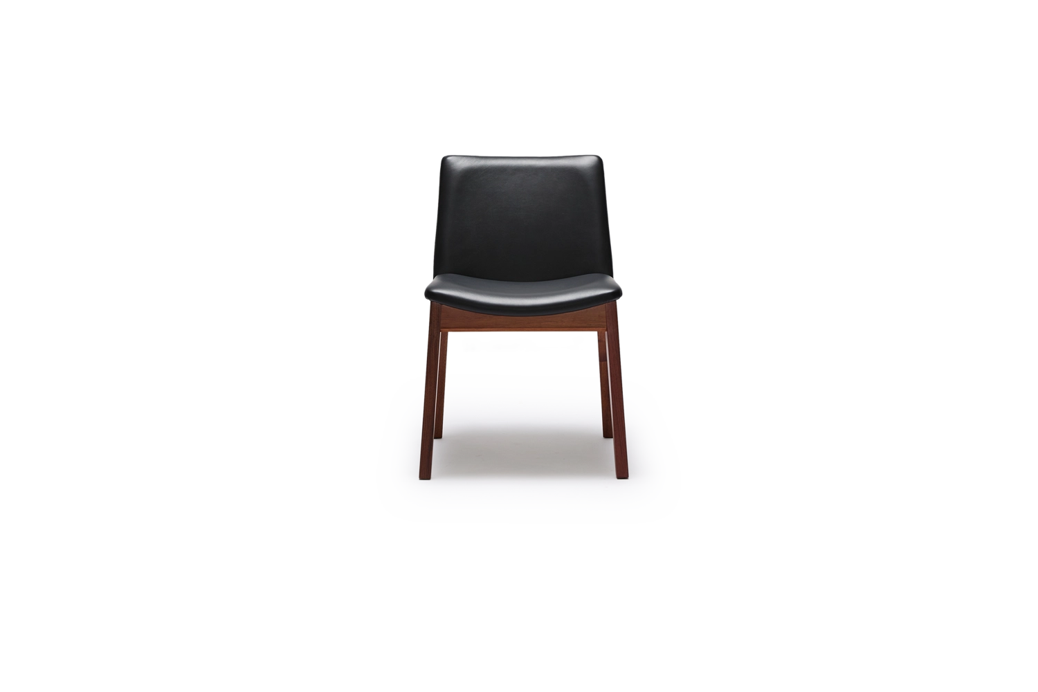 Vega Dining Chair - Black Leather