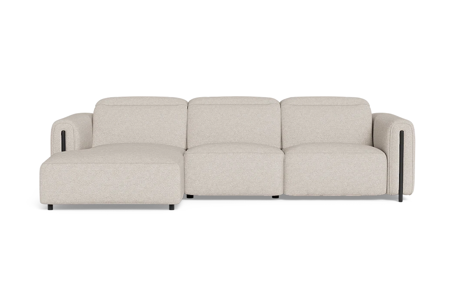 Velo 2.5 Seater Electric Recliner With Electric Headrest And Left Chaise - Fabric