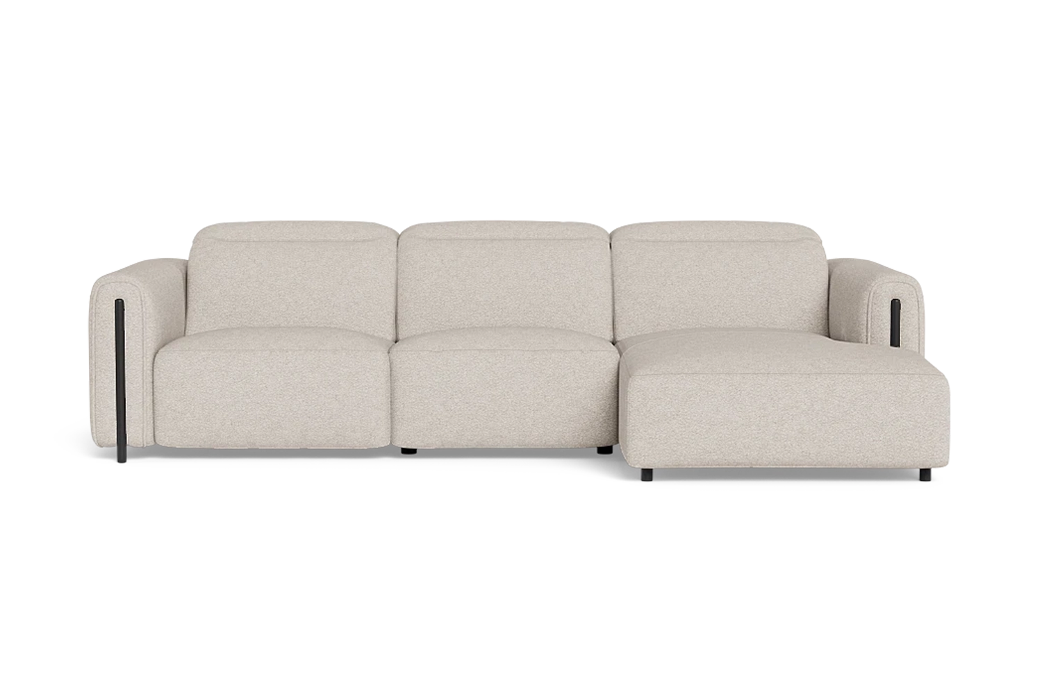Velo 2.5 Seater Electric Recliner With Electric Headrest And Right Chaise - Fabric