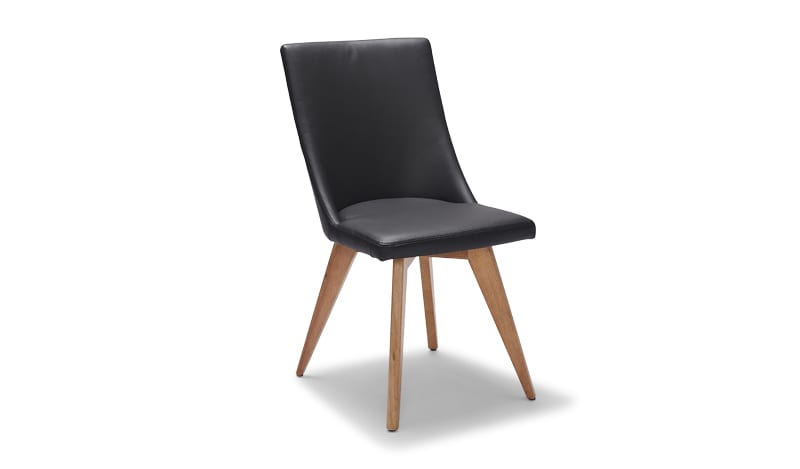 Camilla Dining Chair – Premium Black Leather
