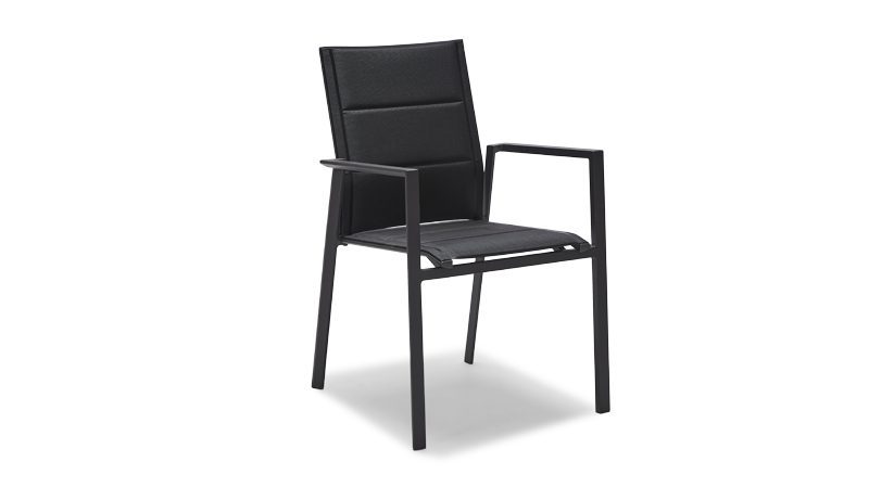 Maui Outdoor Dining Chair – Black