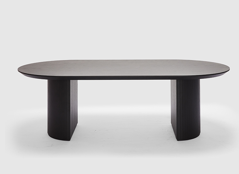 Dining Table Amaretto Black Timber