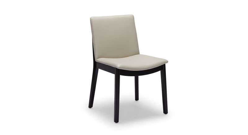 Tevez Dining Chair – Grey Leather